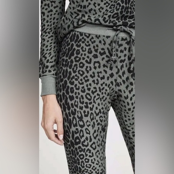 Chaser Green and Black Leopard Joggers - Picture 2 of 5